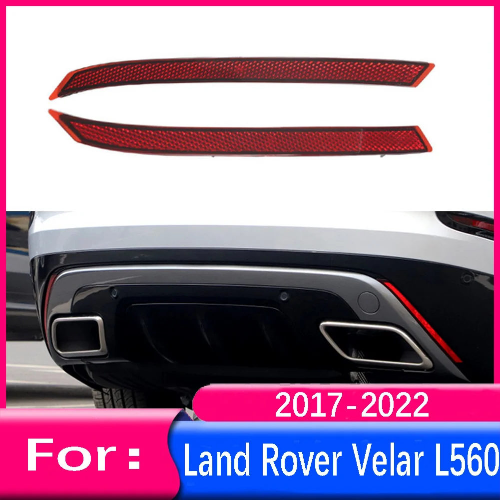 For Land Rover Range Rover Velar L560 2017 2018-2022 Car Rear Bumper Reflector Warning Strip Signal Light Parking Brake Light