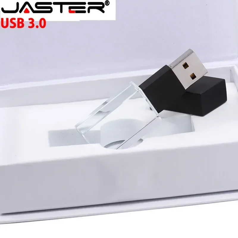 JASTER-unidad Flash USB 3,0, pendrive con logotipo personalizado, 3D grabado láser, 32GB, 64GB, regalo creativo, disco U