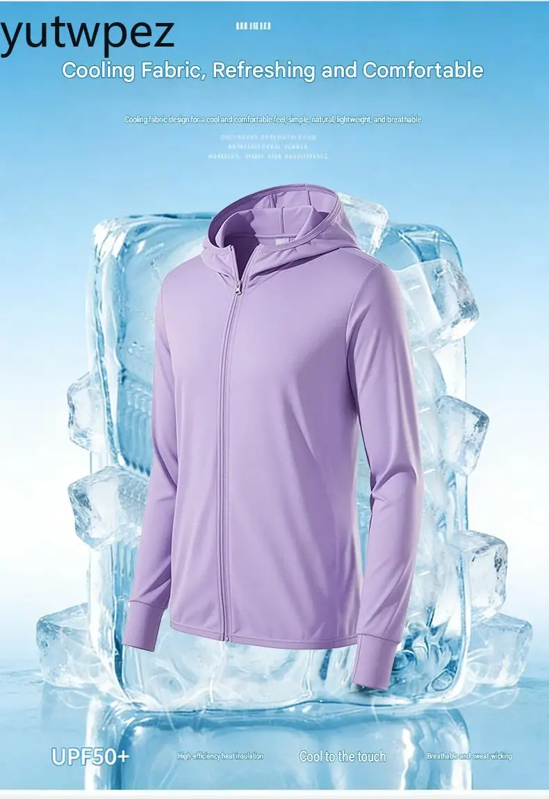 Atmungsaktive Angeljacke für Outdoor-Aktivitäten und Wandern, UPF50+ UV-Schutz für Herren, Eisseide mit Kühleffekt, Sonnenschutz, Leichtgewichtig – Detail 5