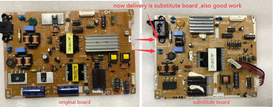 

substitute board PD32B1E_CSM BN44-00517C = BN44-00517A it isn't original，