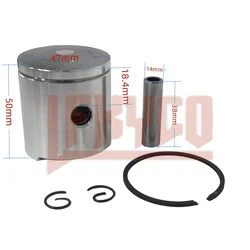 2-stroke Boat Motor Engine Accessories for TOHATSU NISSAN Outboard 2.5HP 3.5HP Parsun 3.6HP 47mm Piston Kit 309-00001 302-00011