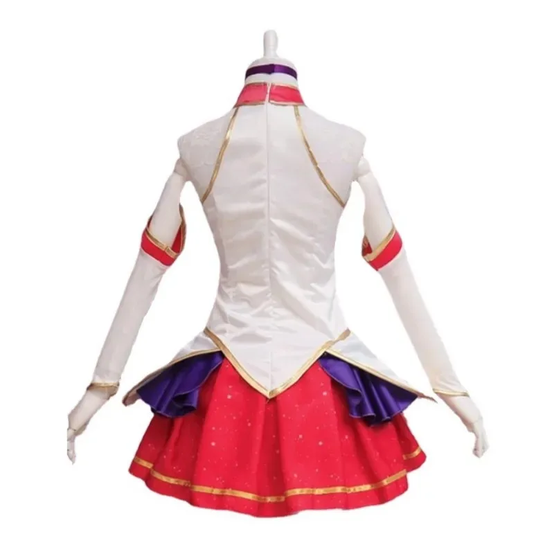 Juego LoL Star Guardian Ahri, disfraz de zorro de nueve colas, peluca de Anime, falda superior Sexy para mujer, traje de fiesta de Carnaval y Halloween