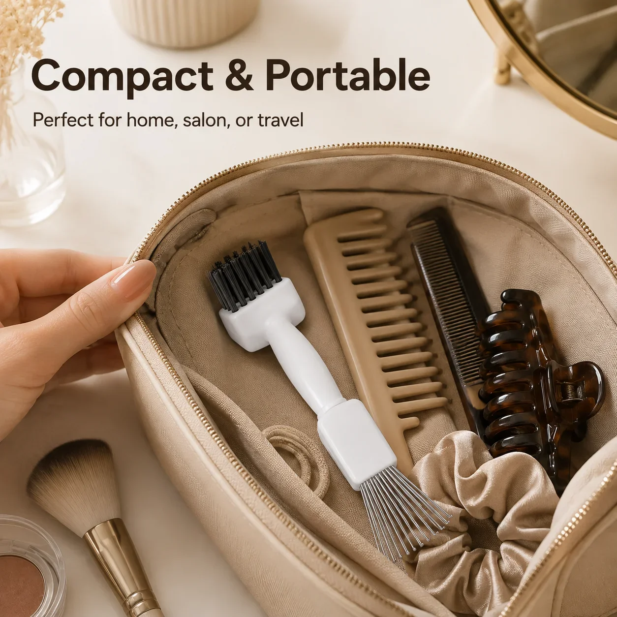Multi-Functional Hair Brush Cleaner, Double-Sided Comb Brush Rake for Deep Cleaning, Home and Salon Use