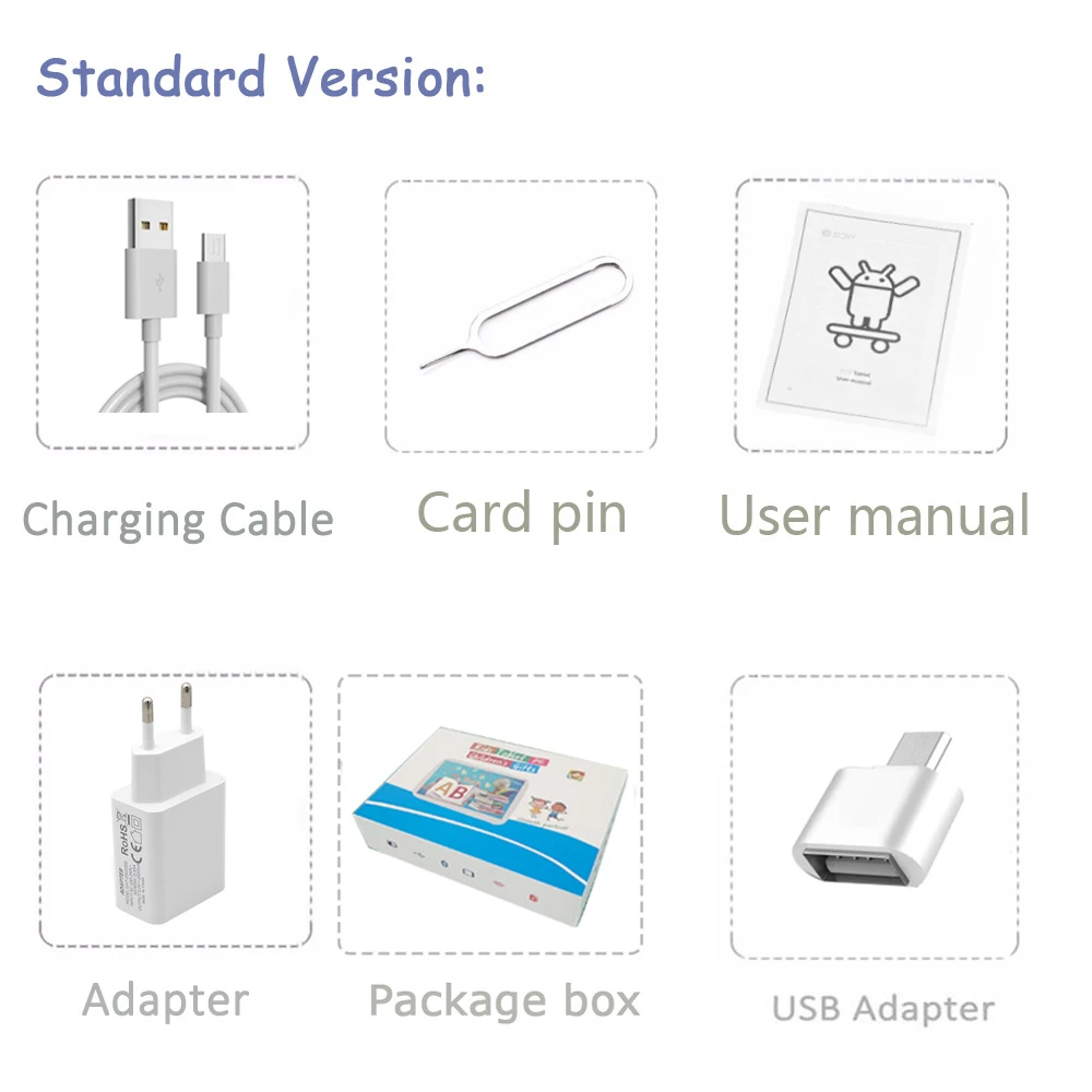 7 inch kid tablet ,tablet ,android tablets,tablette android,tablette pc,32GB,Android9.0,Wi-Fi,Bluetooth,Two camera,Protective Pc