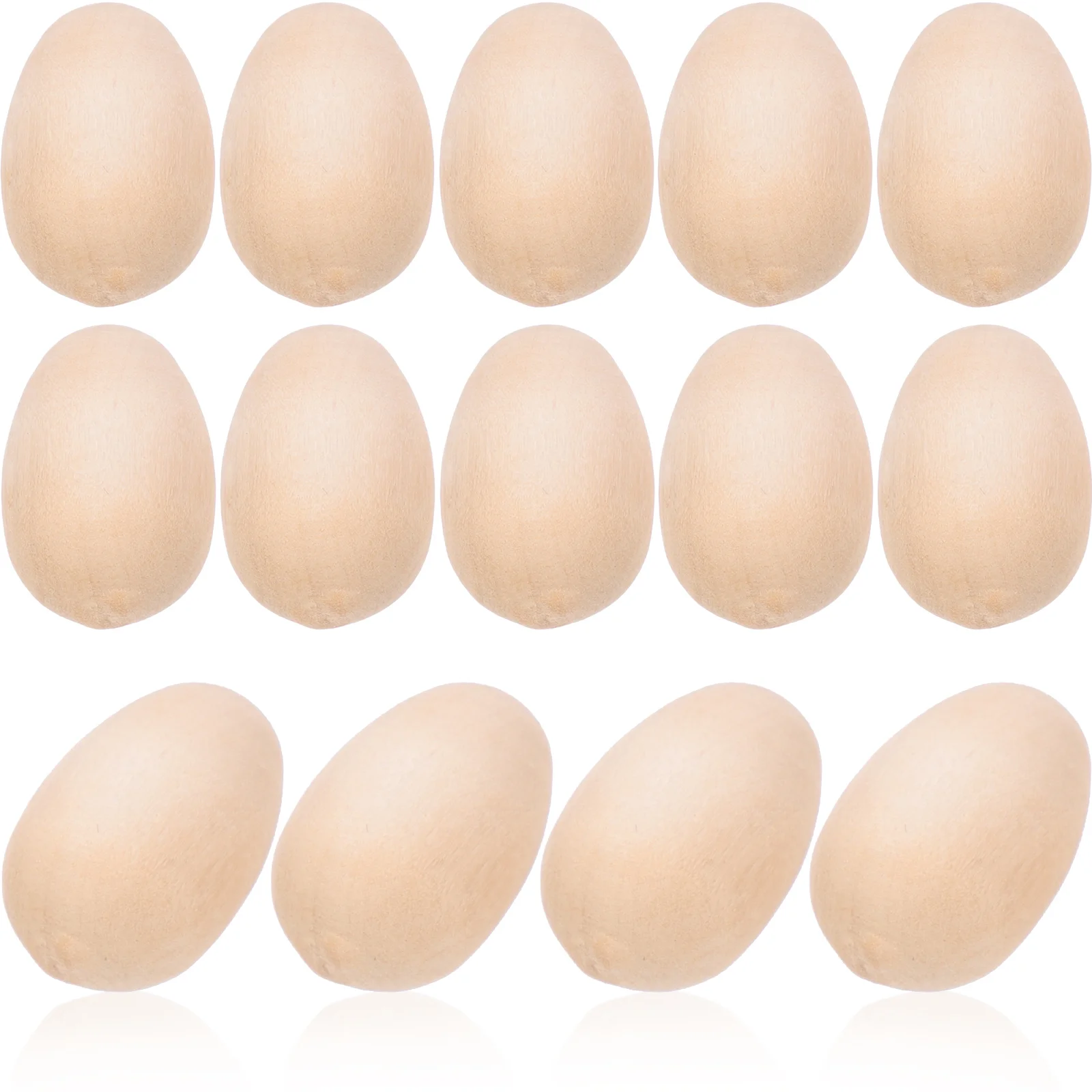 Wooden Imitation Eggs Small Easter Toys for Party Simulation Craft Decorative Fake Crafts Creative Kids