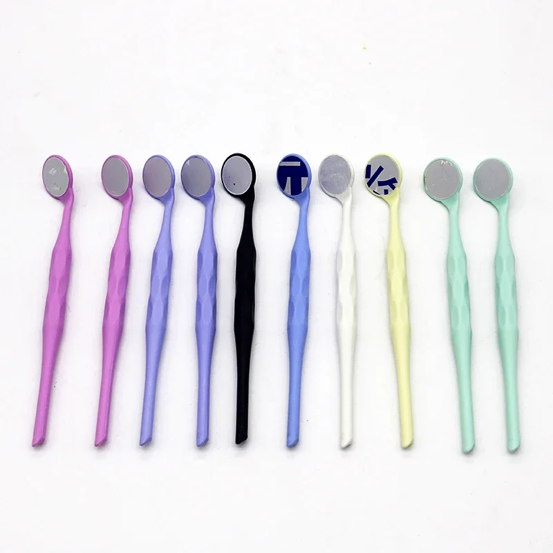 

10Pcs Mixeds Colors Dentals Single/Double Sideds Mouth Mirrors for Dentistrys