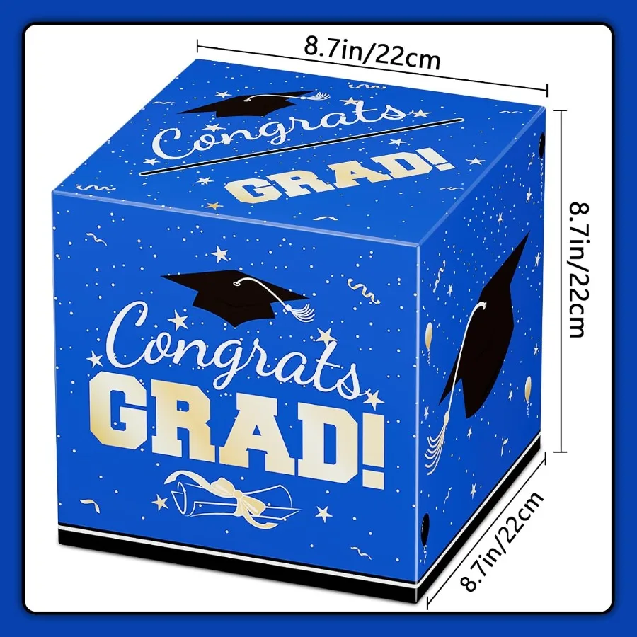 Graduation Party Decorations Graduation Grad Card Box for Graduation Party Favors Graduate Money Boxs for 2025 Graduation Party