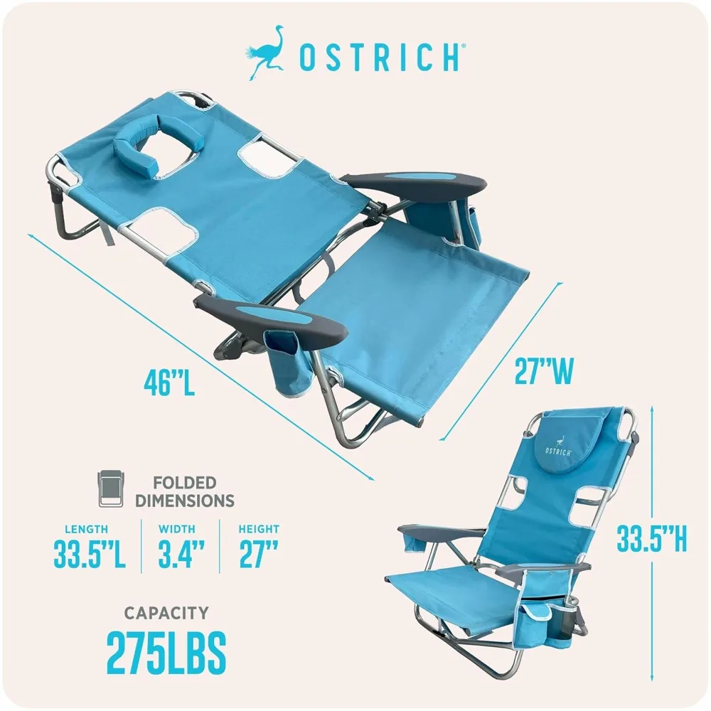 

The Deluxe Backpacker, Portable Beach Chair with Cooler Bag, Carry Straps, Umbrella Carry System, Cup Holder, Customized