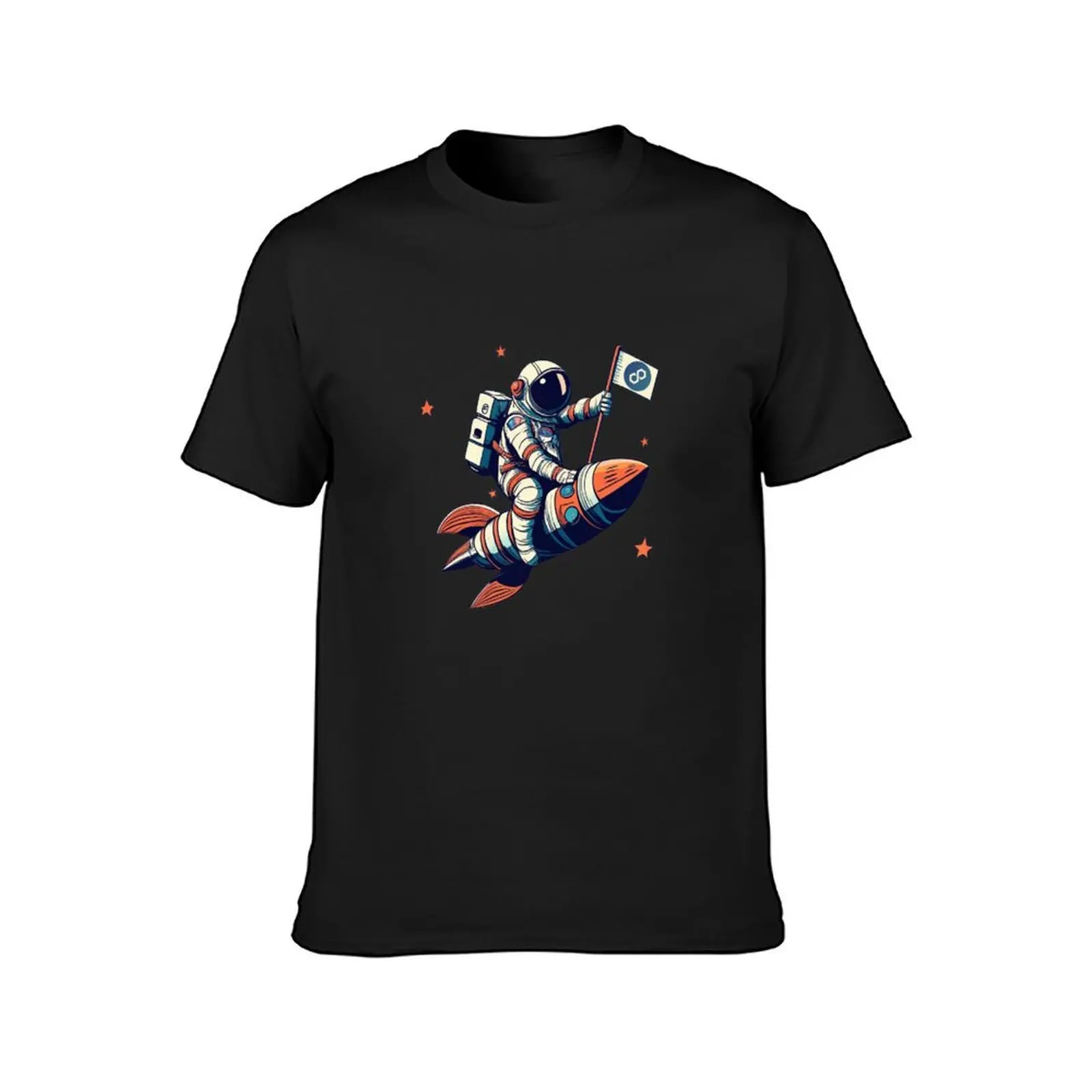 Polygon to the Moon T-Shirt customizeds oversizeds quick-drying funnys Men's t shirts