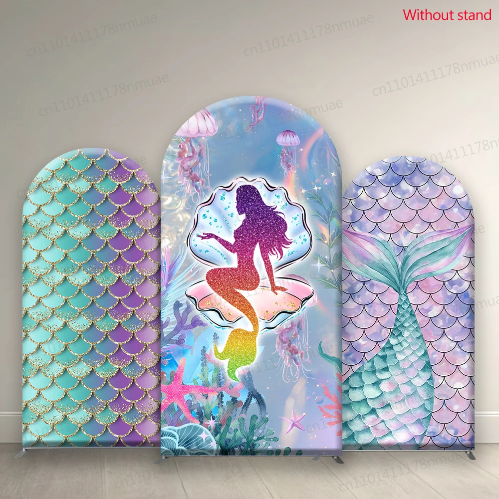 

Фон для фото с рисунком русалки, детский фон для дня рождения, детского душа, индивидуальный размер, фон для фотосъемки