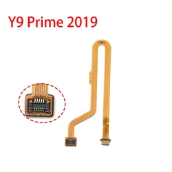 For Huawei Y9 prime 2019 Home Button Fingerprint key Flex Cable Sensor Touch ID Connector Repair Part Sensor Scanner Flex Cable