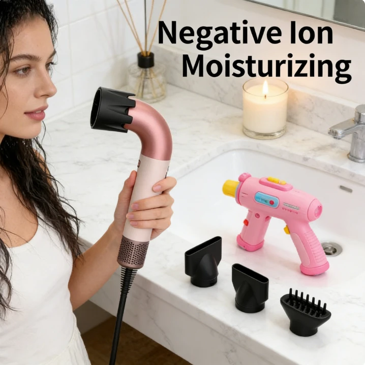 

Professional hair dryer, negative ion hair dryer, portable styling tool for home hair salons, fast-drying electric hair dryer