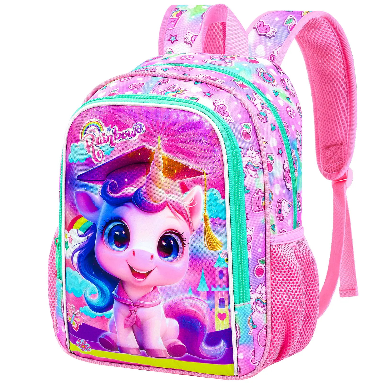 

Backpack for girls Fashionable And Lightweight Large Capacity Backpack for Daily Commuting-Pink student backpack is lightweight