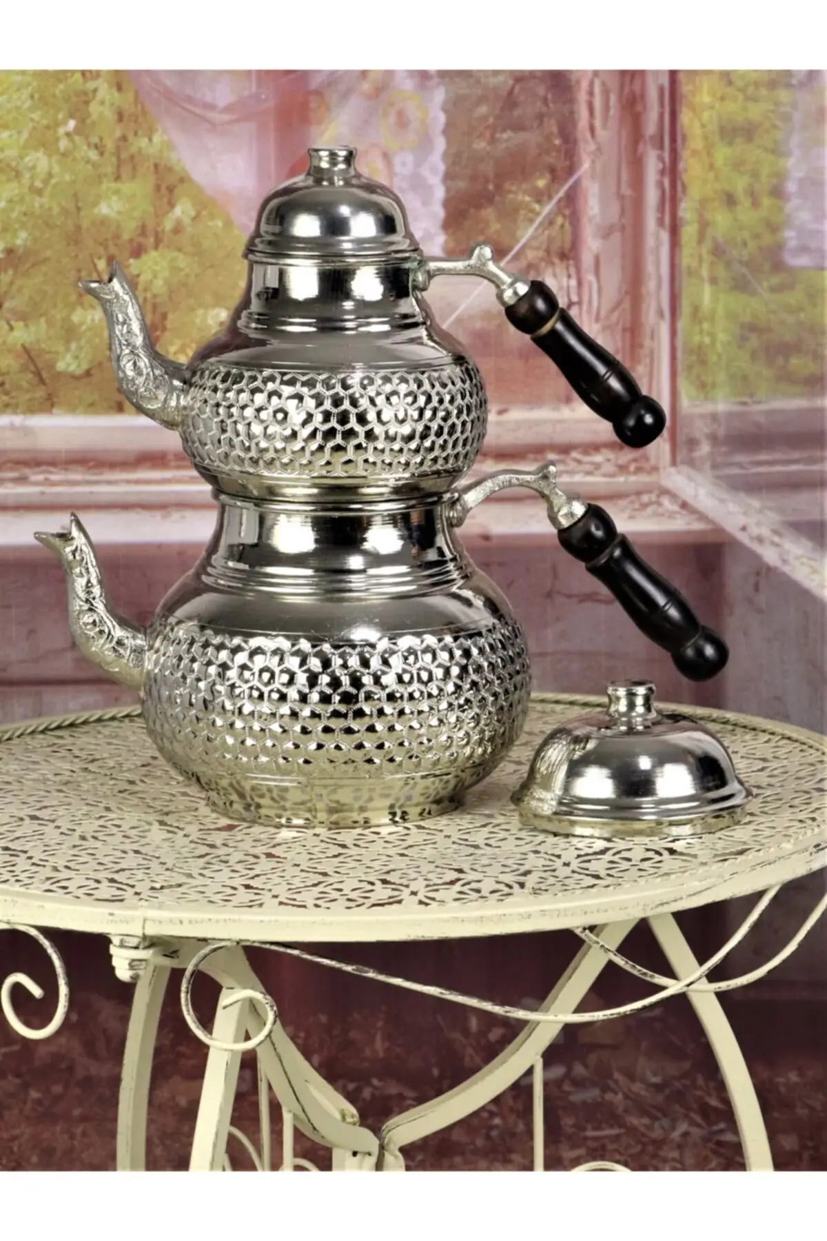 DOLBOVI heated nickel plated staple nickel plated staple copper teapot Cooper Tea Pots Handmade