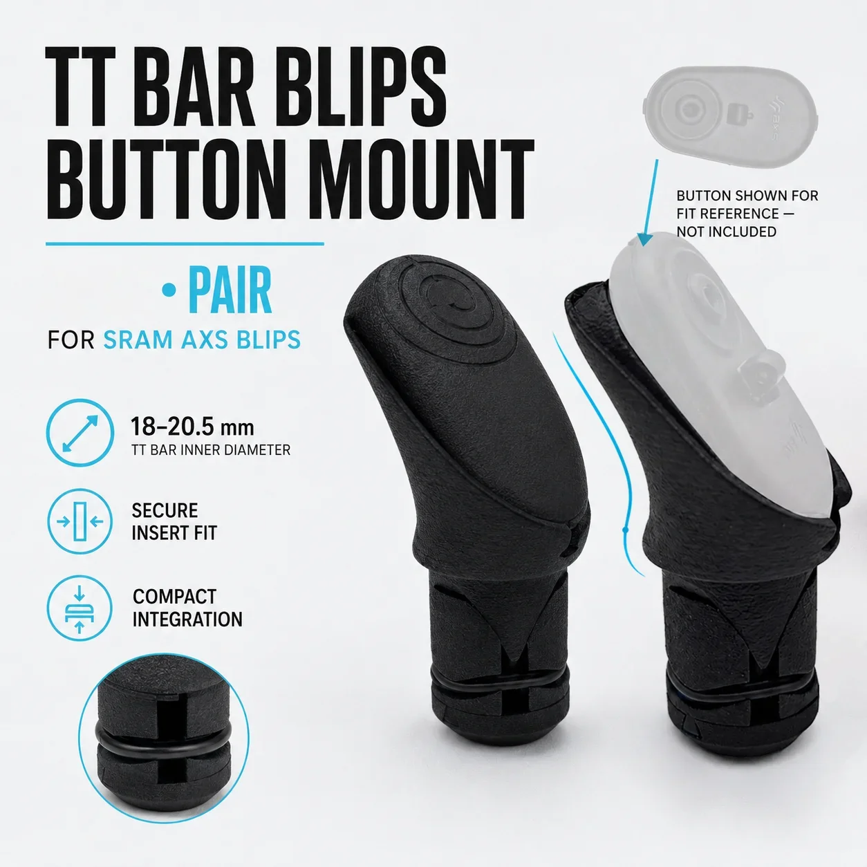 ULLICYC TT Handlebar Wireless Shift Button Mount Fit SRAM AXS Blips LEAP Wireless Base Triathlon Bike Shifter Accessories