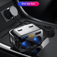 Dual USB QC 3.0 Car Charger 2V Fast Charging Cigarette Lighter Socket Splitter Plug Auto Power Adapter for Mobile Phone DVR