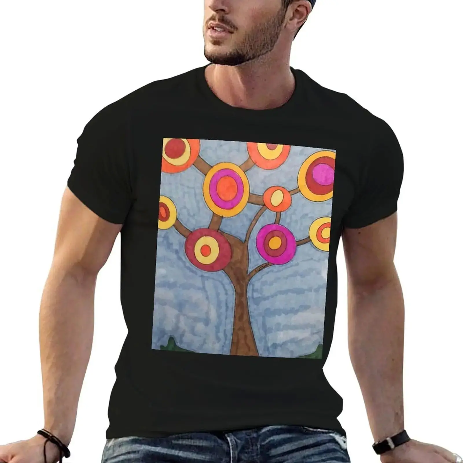 Hope Tree Qui-Drng Herren-T-Shirt, bequemer Baumwoll-ähnlicher Stoff, Damen können auch lässiges Street Sle Faionable Design tragen