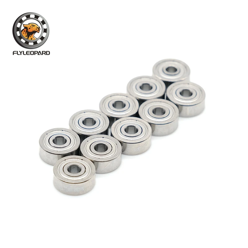 10PCS Small Bearings 2mm 3mm 4mm 5mm 6mm 7mm 8mm 9mm 10mm Bore 3x7x3 5x10x4 5x11x4 8x14x4 10x15x4 mm Miniature Bearing ABEC-7