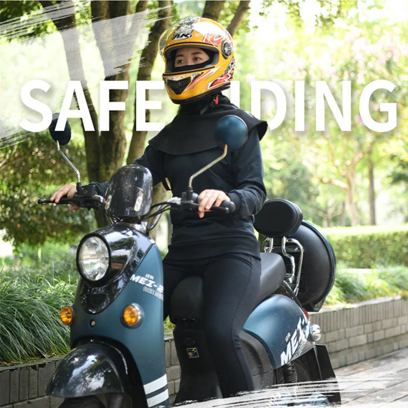 

Лыжные маски для холодной погоды, зимняя защита для лица унисекс, ветрозащитная флисовая эластичная ткань, подогреватель для шеи с отверстиями для очков, капюшон