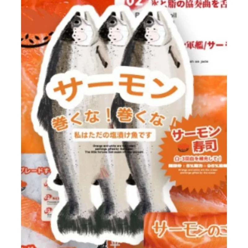 Unregelmäßige Form Lachs Sushi japanischen Stil Verpackung Material Set beste Wunsch Nachricht Karte Einladungen Karten Party liefert