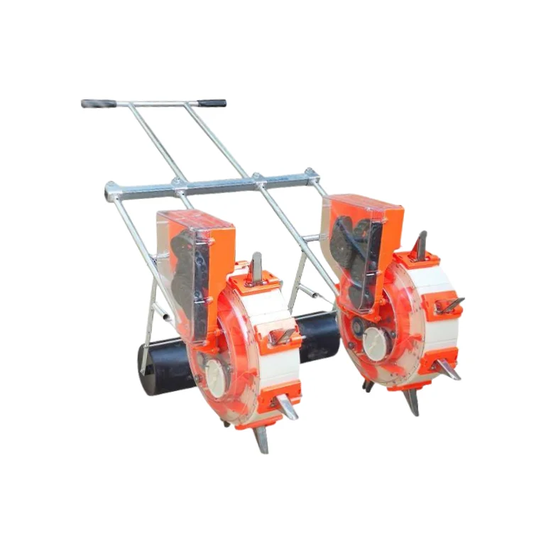 Hand-Pushed Two-Row Corn Soybean Peanut Seed Seeder Adjustable Seeder Agricultural Machinery Tools Maize Seeder Farmer