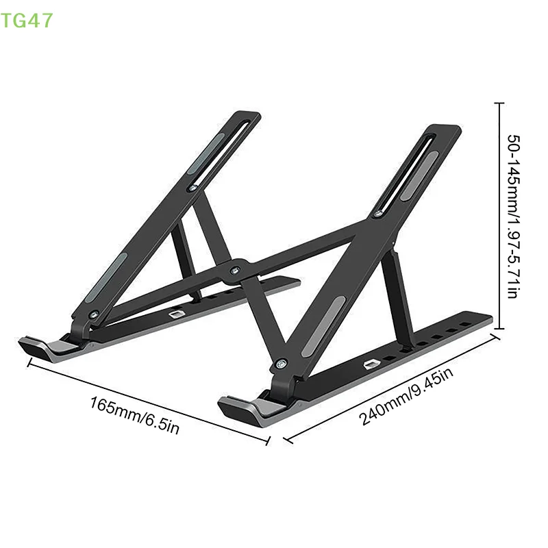 [Y]Universal Laptop Stand Adjustable Notebook Holder For Macbook Non-slip Foldable Cooling Base Bracket For Laptop/ Tablet