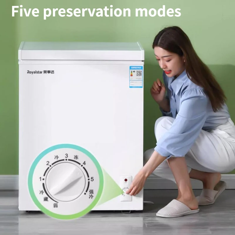 New 220V Small Deep Freezer for Home Cold Storage Mini Commercial Refrigerator 알피쿨냉장고 холодильник