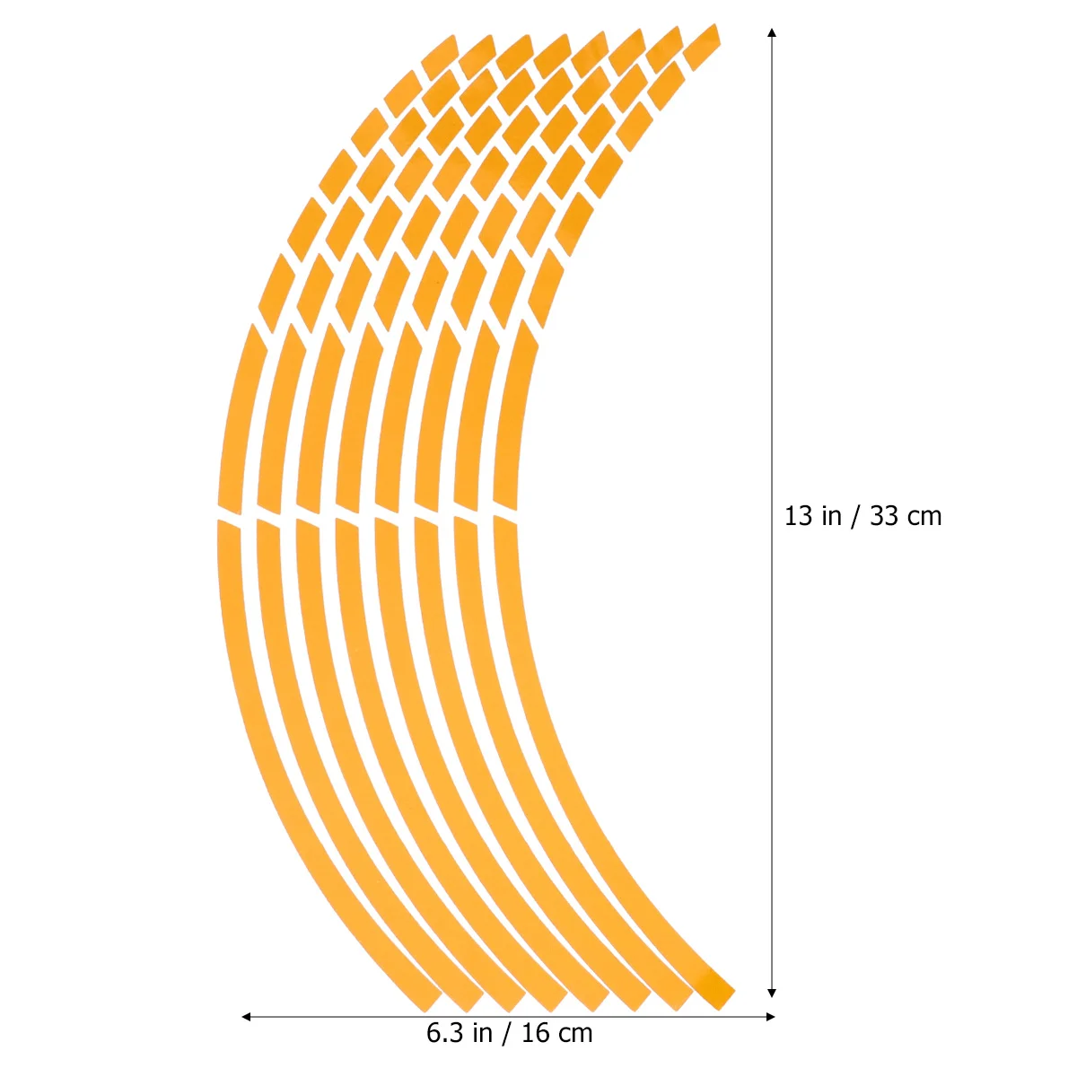 

2pcs Wheel Hub Sticker Durable Waterproof Reflective Car Motorcycle Rim Decal Bright Colorful Tire Decoration For Auto Interior