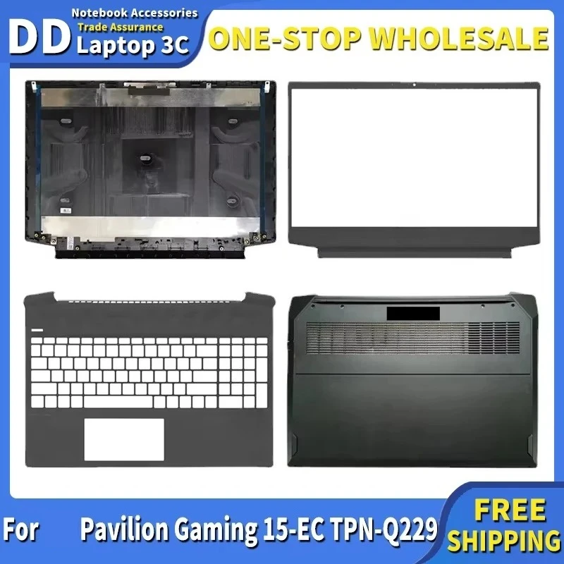 

NEW Laptop Case For Pavilion Gaming 15 15-EC TPN-Q229 LCD Back Cover Front Bezel Palmrest Bottom Case Top Lid Upper Housing