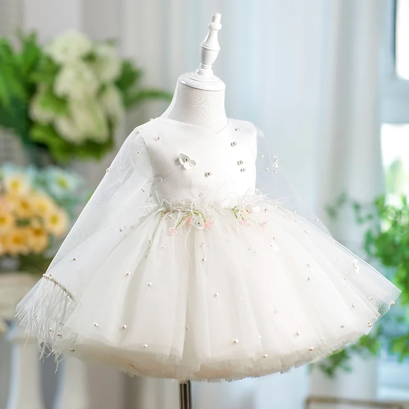  Elegant White Charming Satin Top  Flower Girl Dress  Birthday Party Evening Gown Wedding Evening Prom Spring Prom Ball Gown
