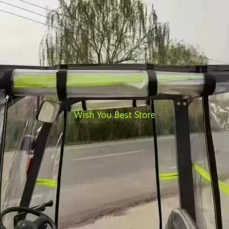 Forklift Rain Shelter Windproof Roof Cover Suitable for Insulation Warm Cold Proof Wind Curtain