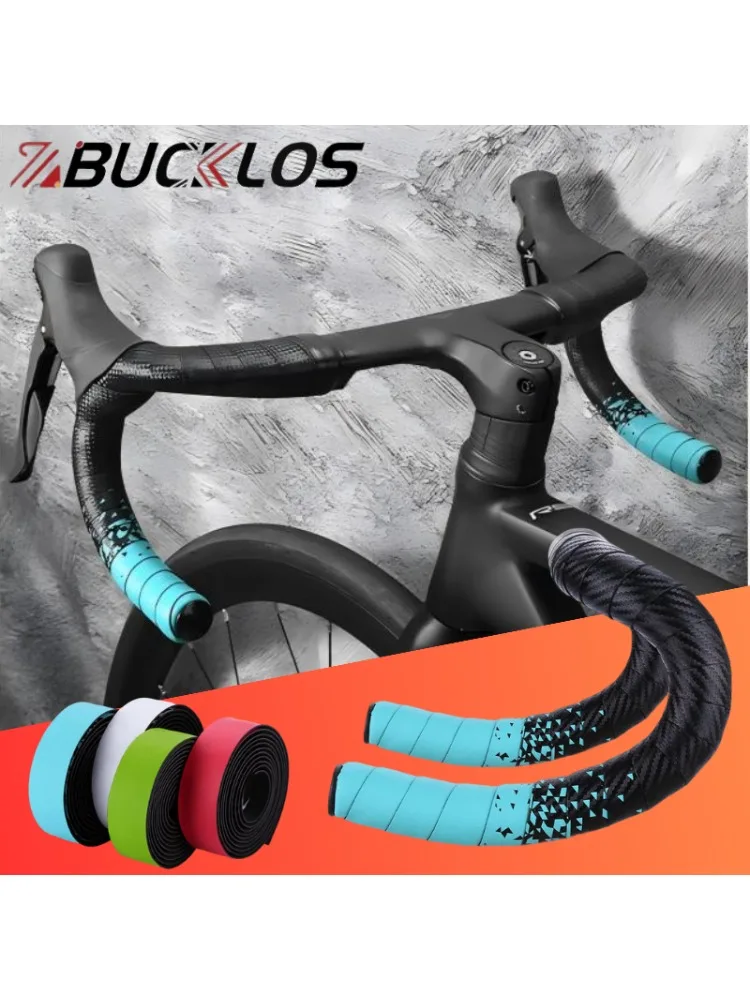 AliExpress NONE BUCKLOS Road Bike Handlebar Tape EVA+Sponge Bicycle Handle Bar Cover Breathable Wrap Bar Tape Racing Bike Handle Bar Belt Tape