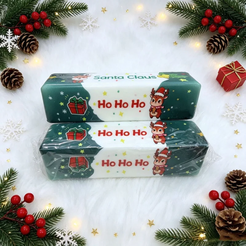 2/1 Piece, Random Color. Santa Claus, Snowman, Christmas Tree, Butter Stick Stress Relief Toys. Can Be Kneaded and Squeezed for a Fun, Soft, and Elastic Experience This Toy Features a Slow-Release Design and Exudes a C
