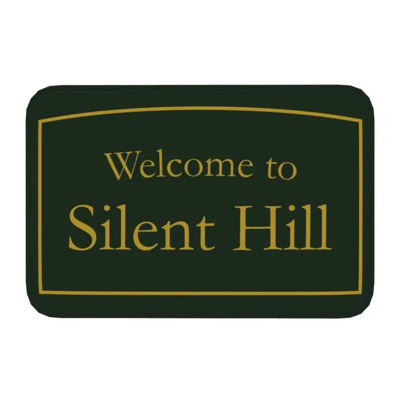 Welcome To Silent Hill Front Door Mat Anti-Slip Absorbent Indoor Doormat Floor Bathroom Rug Living Room Entrance Carpet