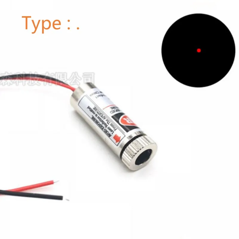 12MM HLM1230 DC 3V 5V Red with Line Laser Module 5mW 650nm Focus Adjustable Laser Head Industrial Grade DIY Machine Parts