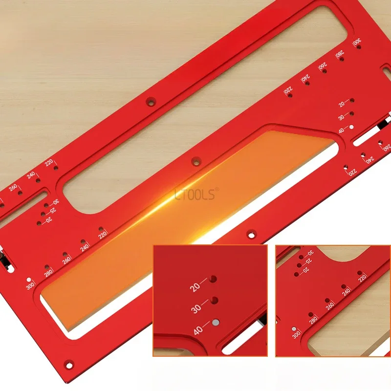 Juego de plantillas de ranurado sin mango, Panel de puerta de carpintería, mango Invisible integrado, molde de corte de contorno, cortador de ranurado de gabinete