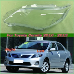 Dla Toyota Corolla 2010 2011 2012 2013 akcesoria samochodowe osłona reflektora przezroczysty klosz soczewka lampy z pleksiglasu