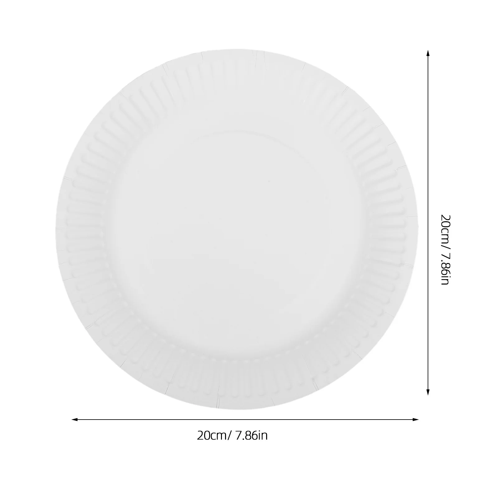 10Pcs Blank Paper Plates for Drawing Creative DIY Graffiti Trays Educational Art Activity Craft Tableware Reusable Design