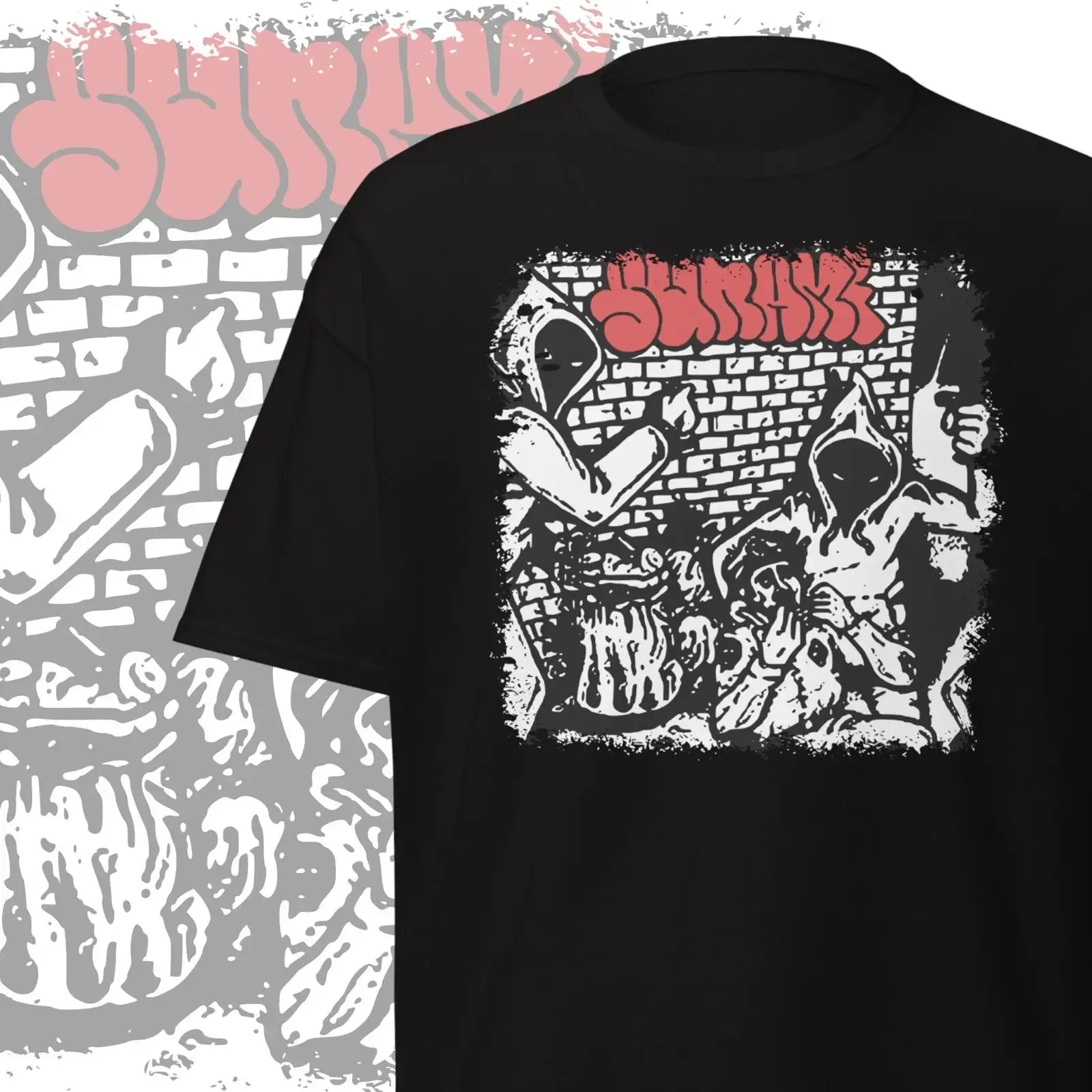 Sunami T Shirt Vintage Punk Clothing vintage Washed Soft Slightly Unisex Breathable graphic designer clothes Stretched