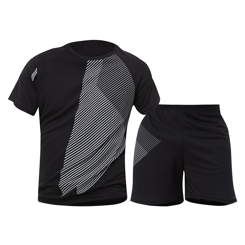 4/2 stuk heren zomer hardlopen en fietsen sneldrogend T-shirt met korte mouwen Joker plus size shorts pak is koel en ademend