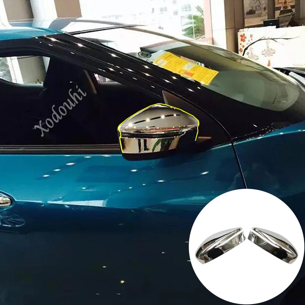 

Car Back Rear View ABS Chrome Eyebrow Side Door Mirror Cover Stick Trim Frame 2Pcs For Nissan Leaf 2017 2018 2019 2020