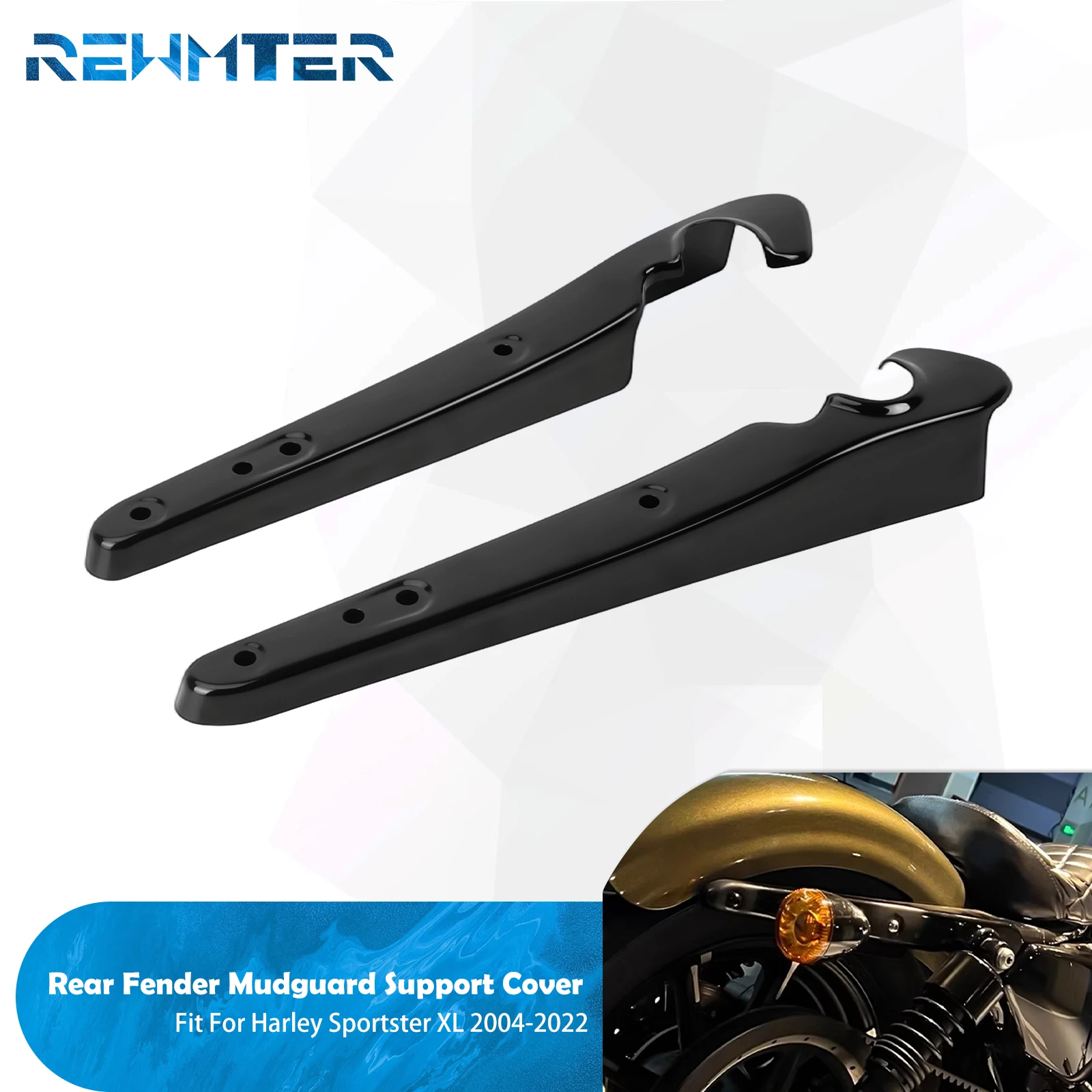 

Motorcycle Rear Fender Turn Signal Support Mudguard Light Bracket For Harley Sportster XL 1200 883 72 48 Iron Super Low 04-2022