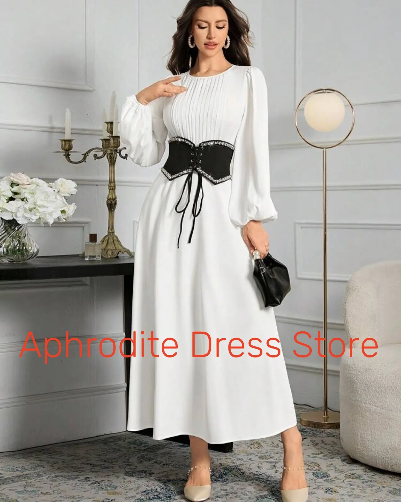 Customized High Quality Jersey Crystal Evening Dresses Temperament Long Sleeves Celebrity Gowns Custom Made Homecoming