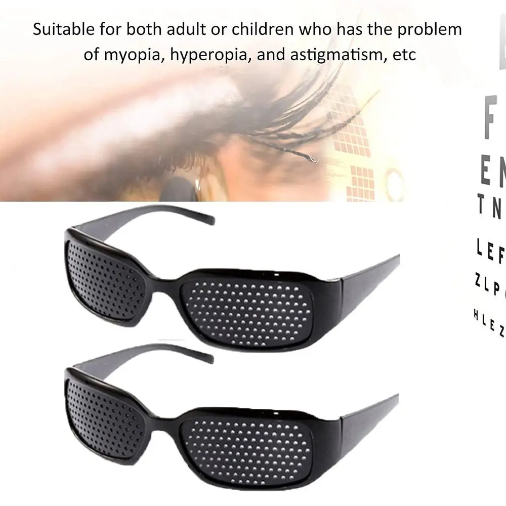 Vision Care Exercise Glasses Lightweight Anti-Fatigue Device Eyeglasses Unisex Black Vision Improve Glasses Eyewear Camping