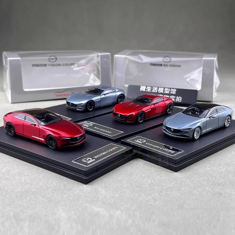 

In Stock Rhinoceros Rm 1:64 Concept Car Rx Model Car Coupe Alloy Auto Salon Girls Ornament Fashion Birthday Surprise Gift Toy