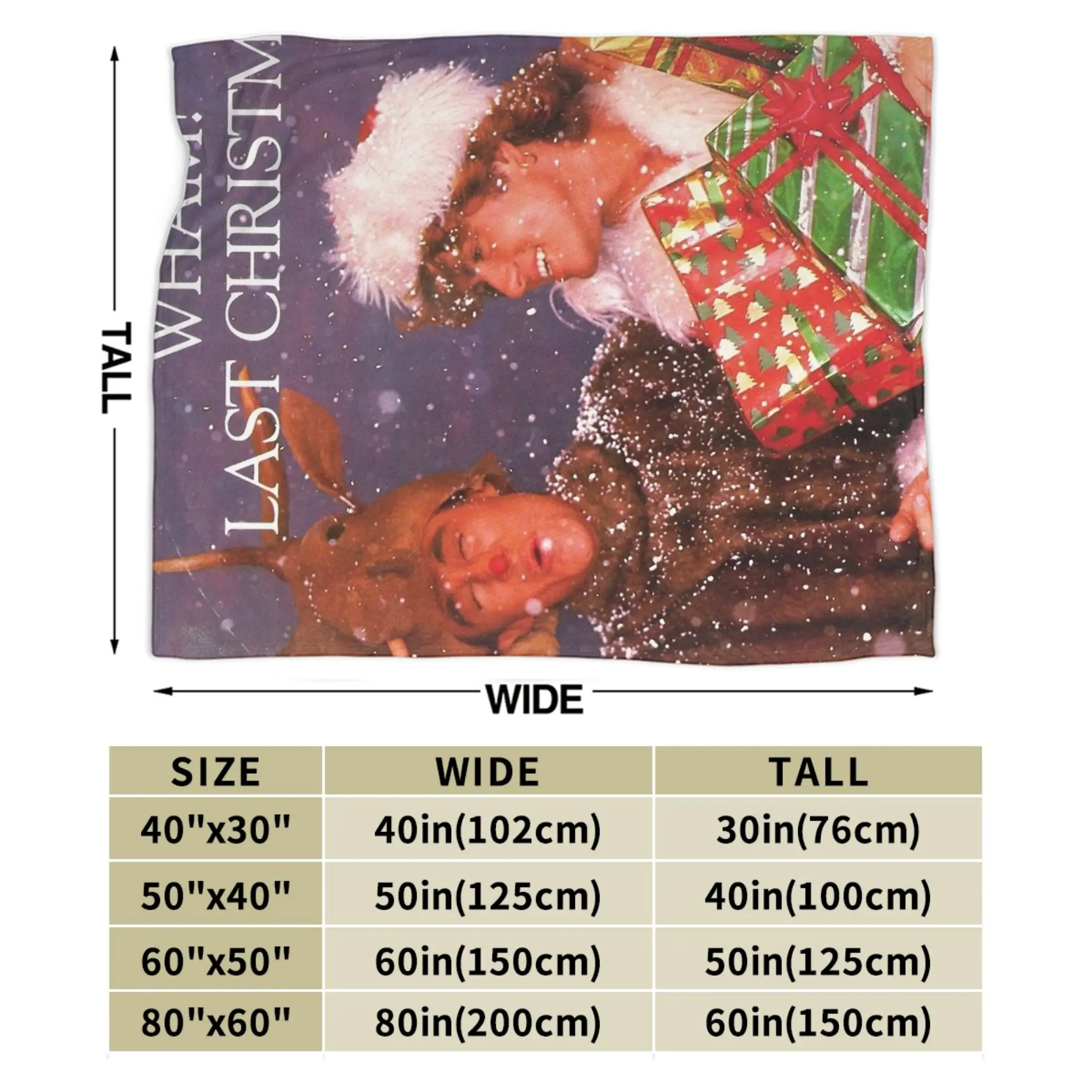 واوم! آخر عيد الميلاد جورج مايكل بطانية المخملية الشتاء متعددة الوظائف الدافئة رمي البطانيات للمنزل غرفة نوم لحاف