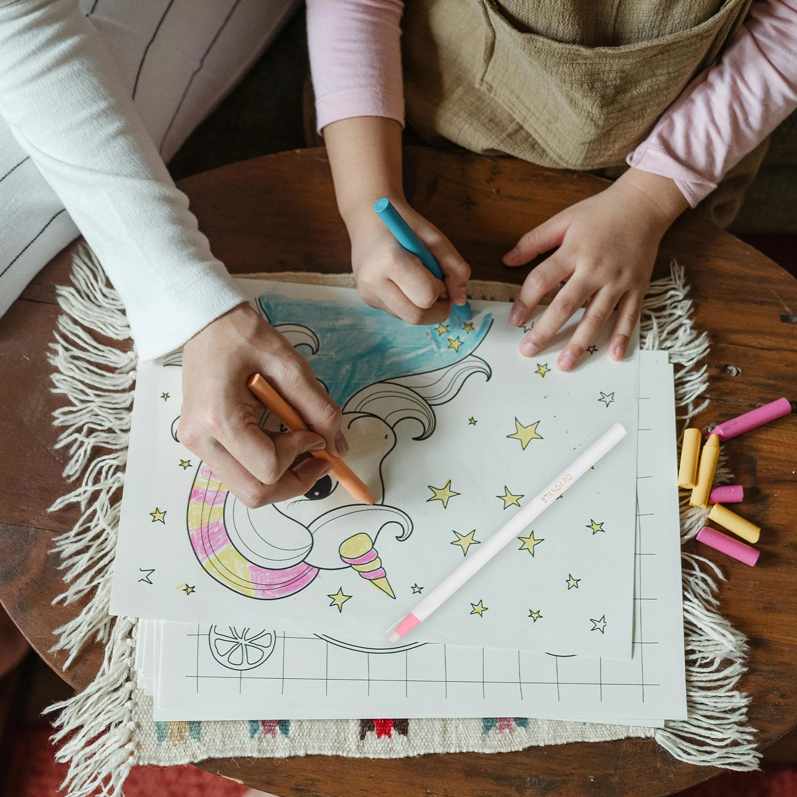 12pcs Off Crayons Peel-Off Wax Pencils No Sharpening Multi Use Drawing Tools Grease Pencils Wax Markers Art Supplies