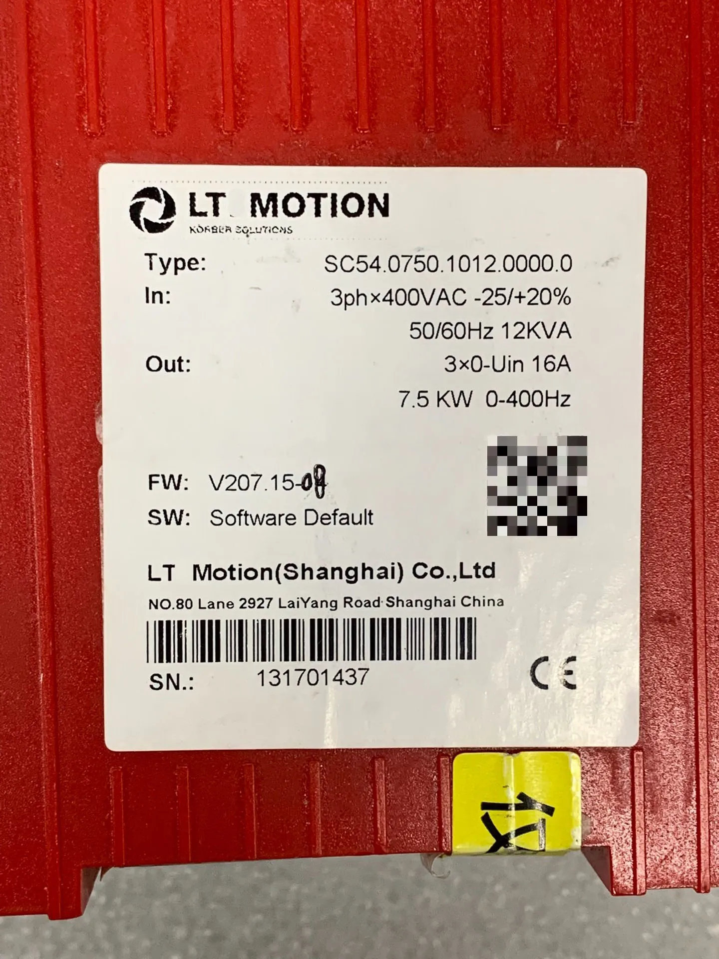 SC54.0750.1012.0000.0 Servo Drive for LUST