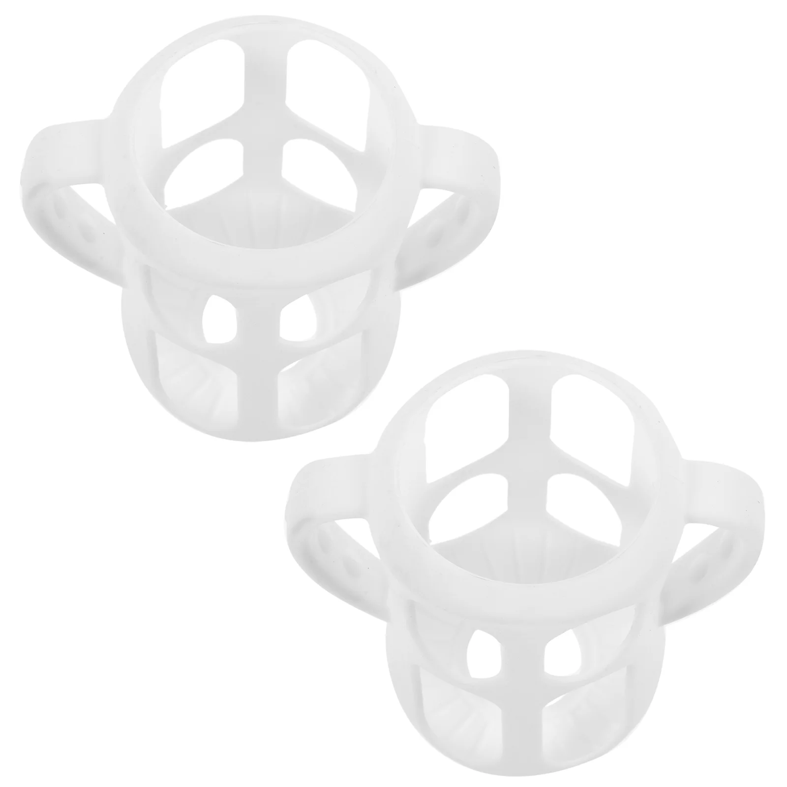

2 Pcs Breast Milk Silicone Bottle Baby Protector Child Bottles Silica Gel Handle