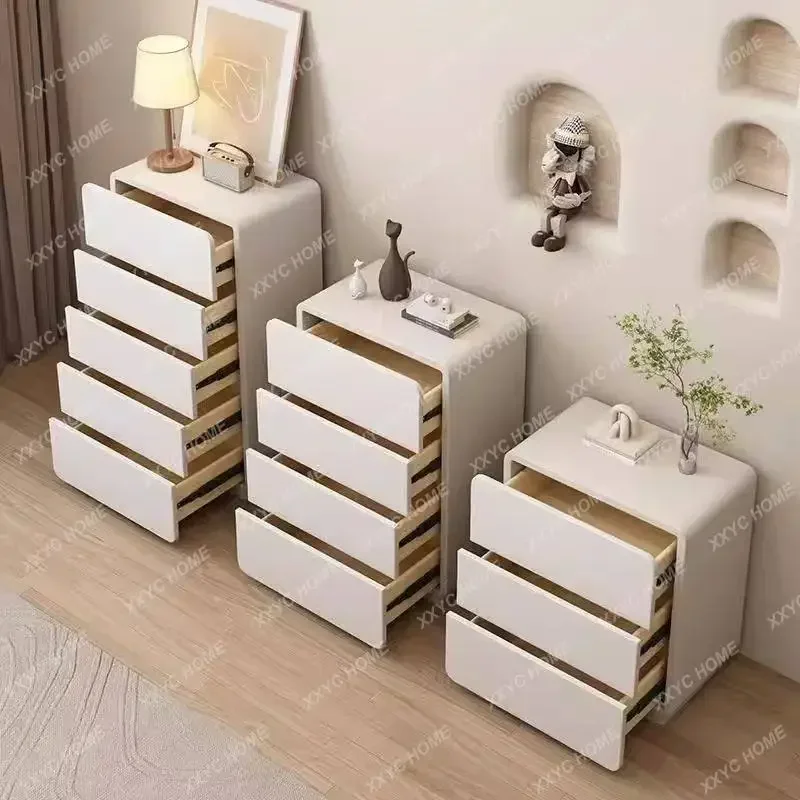 TT three buckets four buckets bedside table household drawer cabinet living room wall floor locker